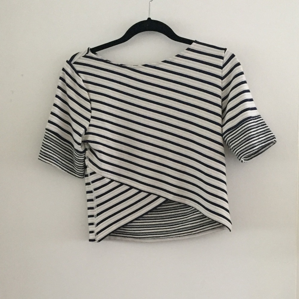 Striped crop top